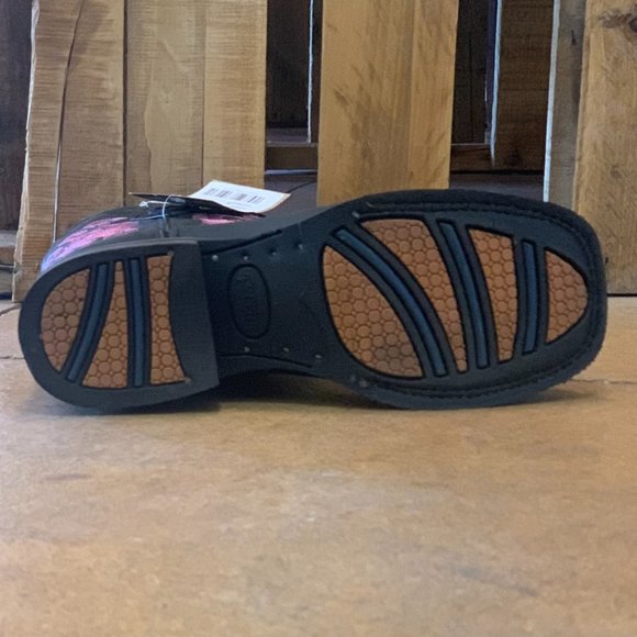 Womens Black Square Toe Boots (Maverick) - Picture 5 of 6